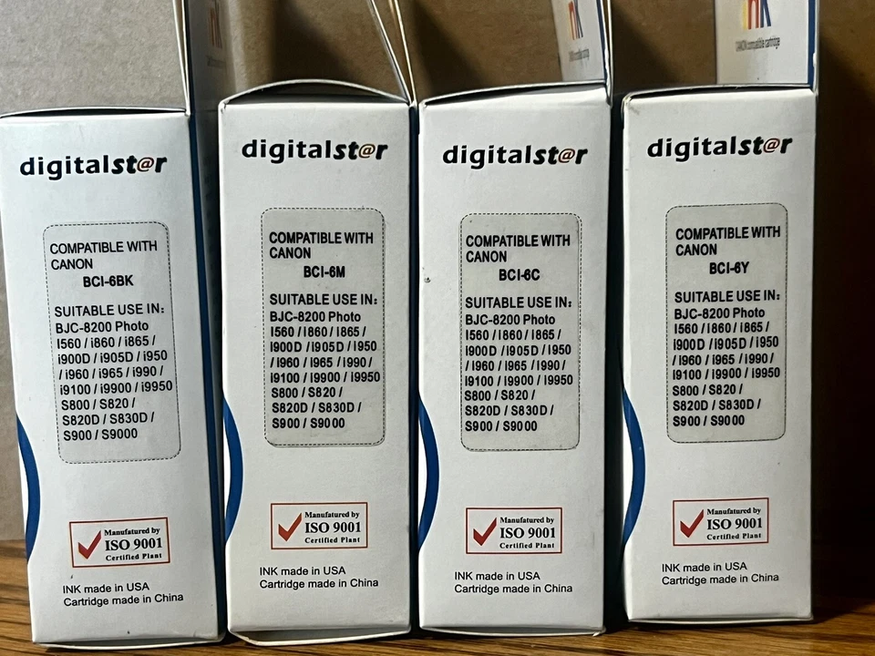 4) Cartuchos de tinta estrella, compatibles con CanonBCI+ otros nuevos exp.BK,YW,Mag,Cyan Foto 4 de 4