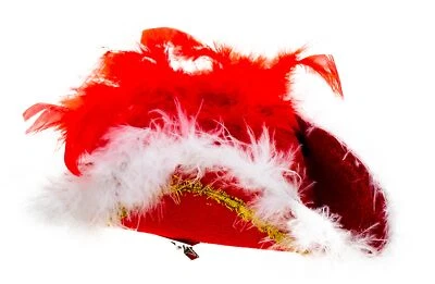 FUNNY FASHION Tanzmariechen Hut Minihut Karnevalshütchen Dreispitz rot Köln Karneval Fasching