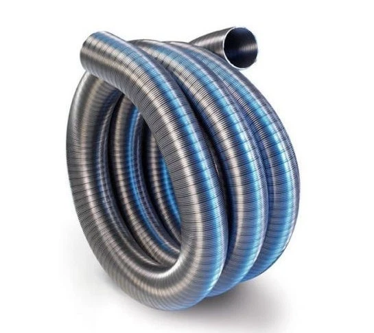 PROSTKO LTD Tubo canna fumaria flessibile in acciaio inox singola pelle canna fumaria stufa tubo gas