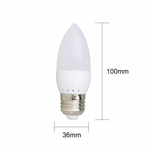 E27 E14 B22 B15 2835 SMD 3W LED Plastic Candle Light Chandelier Light Bulb Lamp - Picture 2 of 17