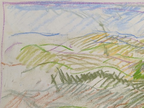 Original pastel drawing by Thora Clyne SSWA 1937 – 2020 landscape 1979 - Picture 6 of 14