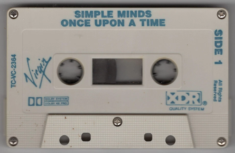 1985 MUSIC AUDIO CASSETTE TAPE - [ALBUM: ONCE UPON A TIME] GROUP: SIMPLE MINDS - Image 4 of 4