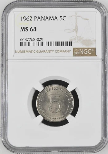 Panama 5 Centesimos 1962 NGC 64