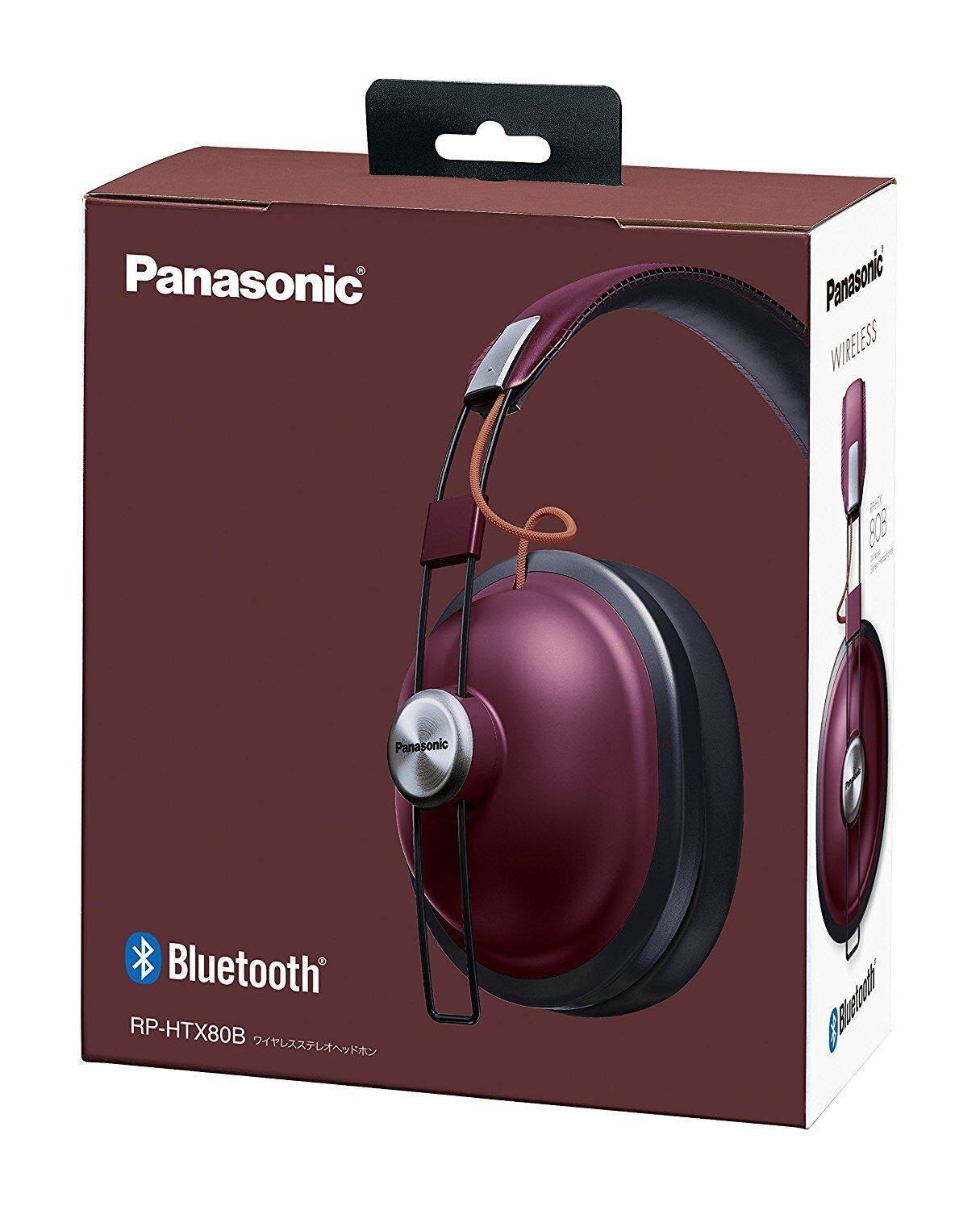 Panasonic Closed-type Headphones Wireless Bluetooth RP-HTX80B Burgundy Red
