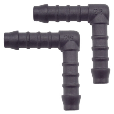 YOU.S Schlauchverbinder 90° Winkel - 5er Set Schwarz Für 32x28 Mm Schläuche