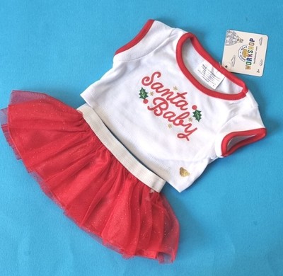 BUILD A BEAR X1   T-SHIRT TOP & Rock Kleidung BRANDNEU MIT ETIKETT Weihnachtsgeschenk