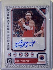 2023-24 Donruss Optic Corey Kispert Signature Series Auto #SS-KIS Wizards