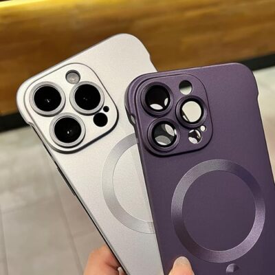 Zentric Matte PC Ultra Thin Frameless Case for iPhone 16 15 Pro with Lens Film 