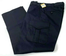 MENS 44x32 FLYING CROSS 47300 VALOR CARGO PANTS W/ FREEDOM FLEX WAISTBAND NAVY