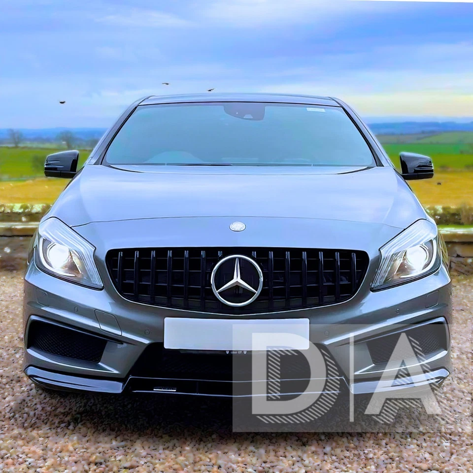 BLACK PANAMERICANA GT FRONT GRILLE FITS FOR MERCEDES A CLASS W176 A45 2012-2015 - Image 3 of 4