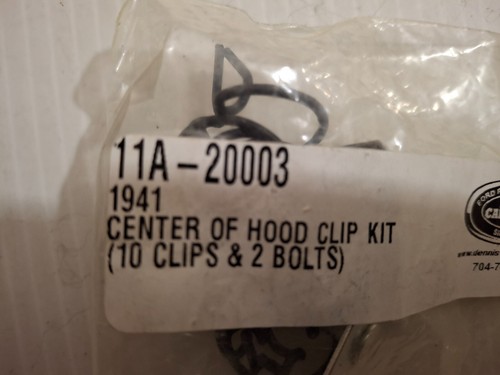1941 Ford 4 Door Sedan Moulding Fastener kit, 11A-20000-C - Picture 11 of 12