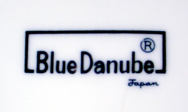 5 BLUE DANUBE Backstamp JAPAN Bread Butter 6-3/4