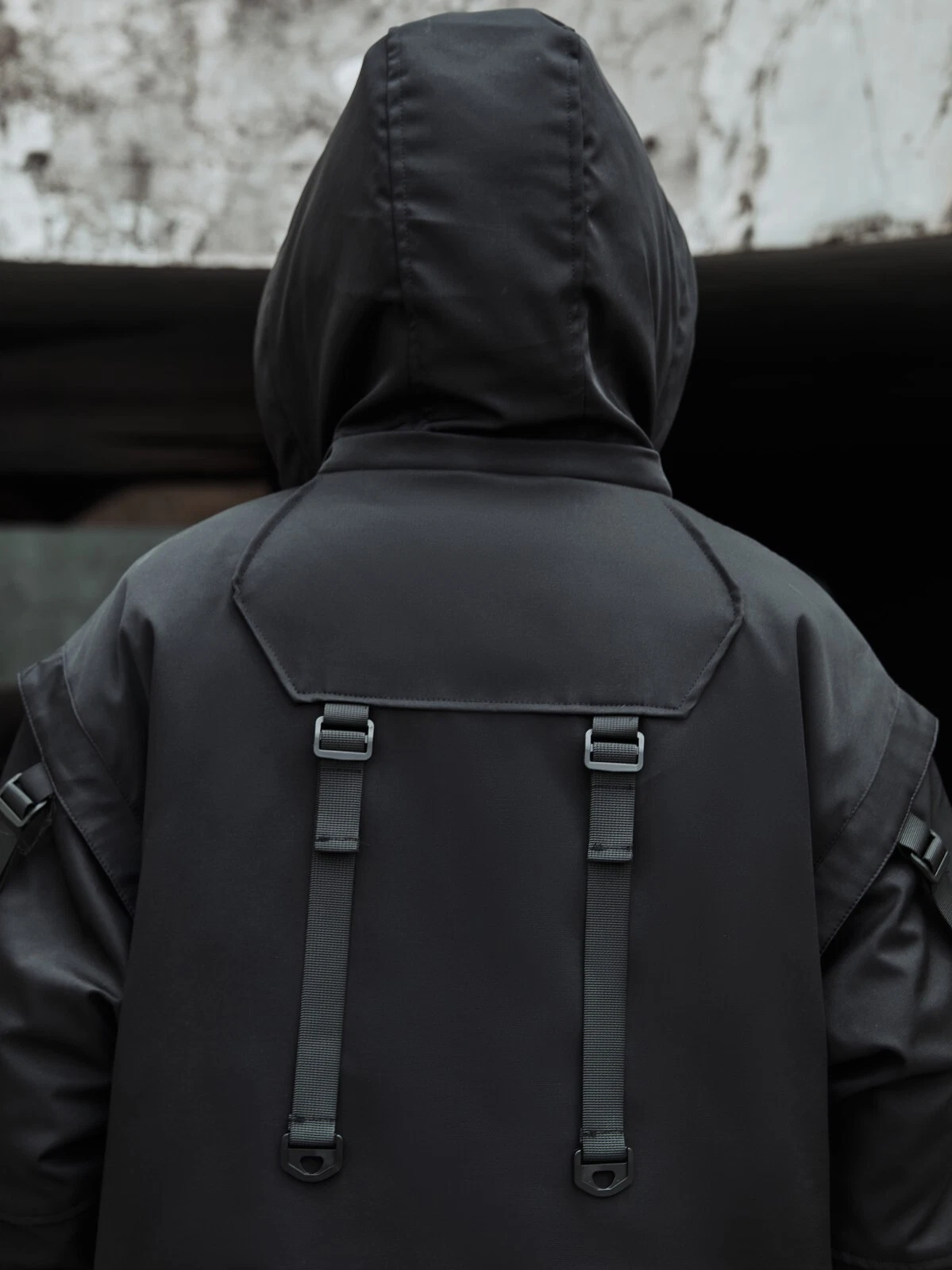 Niepce Japanese Streetwear Winter Parka Jacket with Strap Casual Techwear Coat image 8