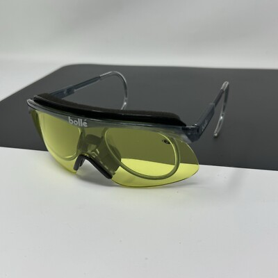 Bolle Sunglasses 13E2 Crystal Black Frame Yellow Lens France