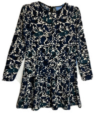 Simply Vera Vera Wang NWT Long Sleeve Midi A-Line Dress Size Medium Floral