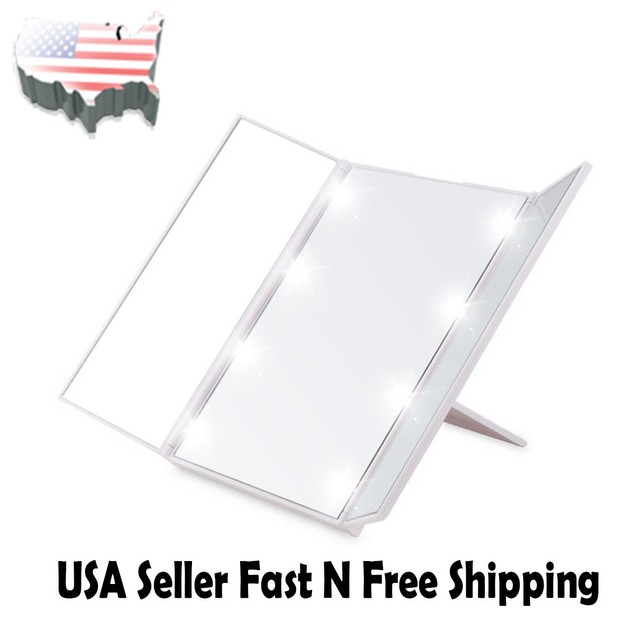 Makeup Vanity Cosmetic Mirror Lighted 22 Led Light Touch Screen 10 X Magnifying For Sale Online Ebay