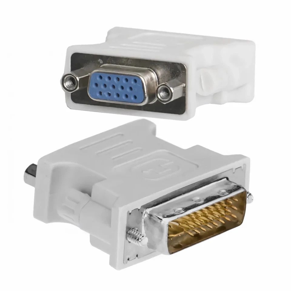 J08 DVI zu VGA Adapter DVI-I (24 + 5) Stecker - VGA Buchse (15 polig) 1080P HDTV - Bild 3 von 4