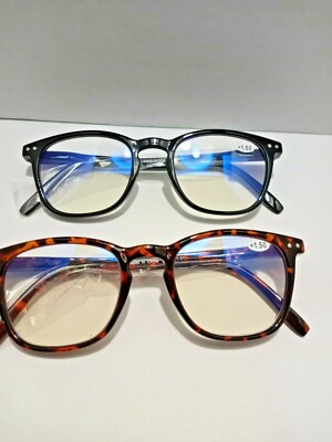Norperwis Reading Glasses 2 Pack +1.5 Standard Fit Spring Hinge Readers Unisex