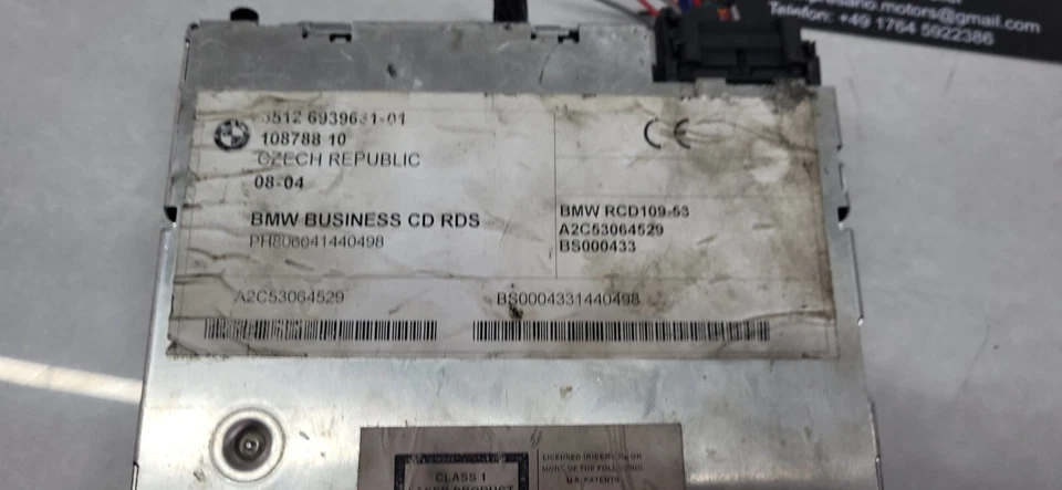 BMW E46 3er Radio CD Business 6512-6916047 Sin Código 65126939661 - Imagen 4 de 4