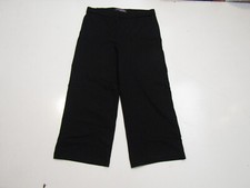 NWT Womens GLORIA VANDERBILT Black Ponte Pant Cropped Size Medium 8-10