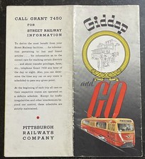 1937 Pittsburgh Pennsylvania Street Car Guide...
