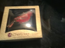 NEW Chemart CardinalBird Ornament Gold Finished Enamels