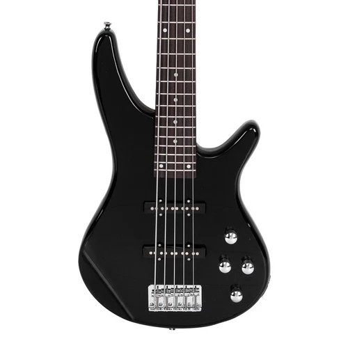Glarry Black GIB Full Size 5 String Electric Bass Guitar w Accessories Xmas Gift