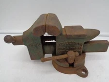 Vintage Littlestown Hardware USA No.112 Anvil 3 1/2" Bench Vise w/ Swivel Base