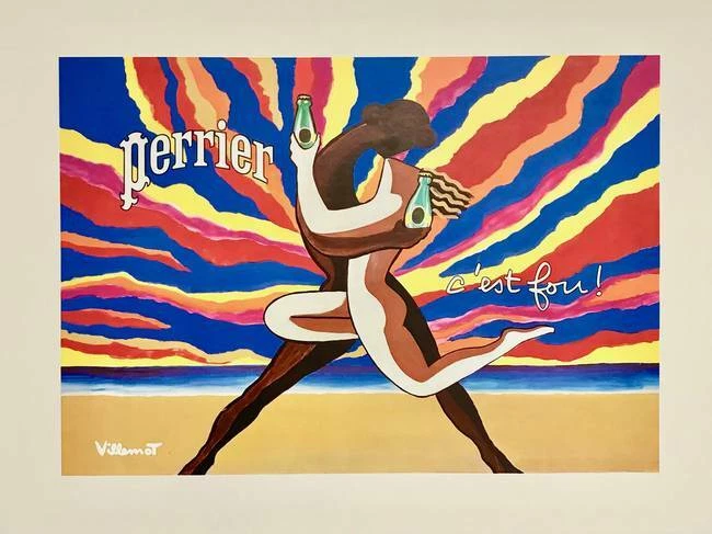 Arte en lienzo - Perrier por Bernard Villemot anuncio vintage, Foto 2 de 4