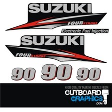 Suzuki DF90 90hk four stroke Utombordare   dekaler/sticker kit