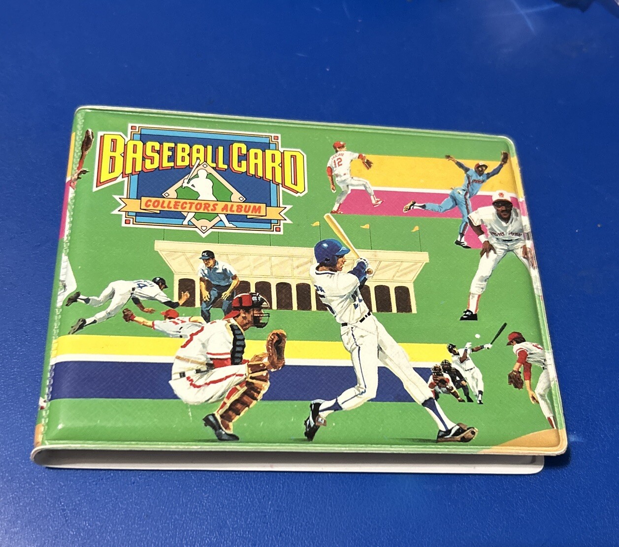 Baseball Card Collectors Album 1990 Card Binder Holds 24 Cards-image