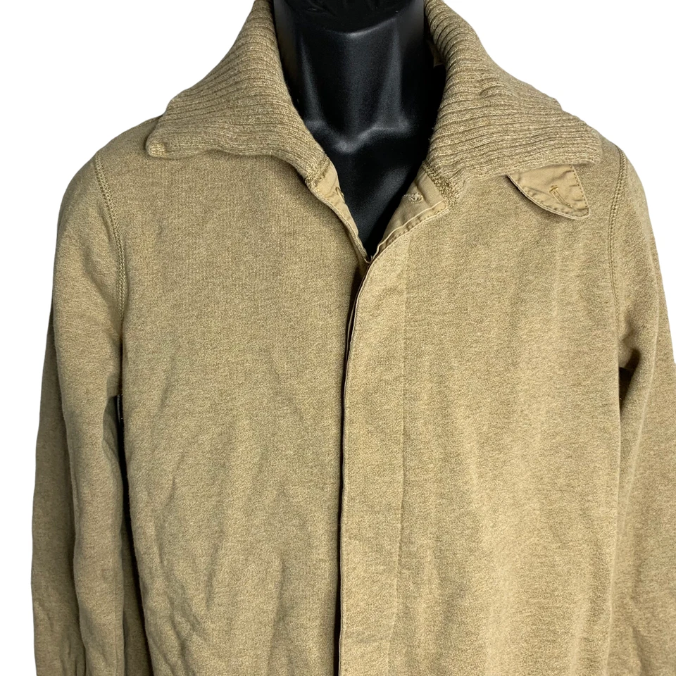 Vintage 90s Ralph Lauren Cardigan Sweater L Brown Button Up Collared Polo Sport - Image 2 of 4