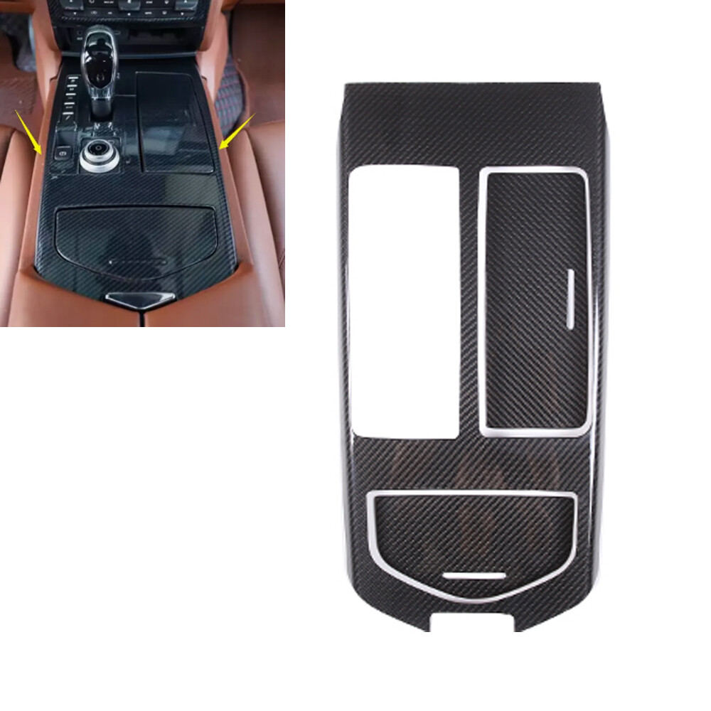 For Maserati Quattroporte 2014-2021 Carbon Fiber Center Console Gear Shift Panel