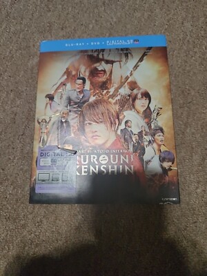 Rurouni Kenshin Part II: Kyoto Inferno Blu-Ray DVD Movie Live Action Anime Japan