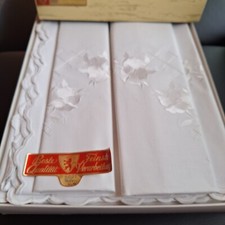 Vintage Set 4 Teile 2 x Kissenbezug  und 2 x Laken