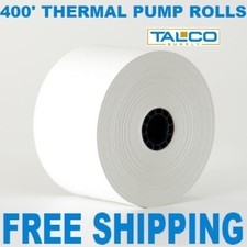 (12) GAS PUMP (2-5/16" x 400') THERMAL RECEIPT PAPER ROLLS  ~FAST FREE SHIPPING~