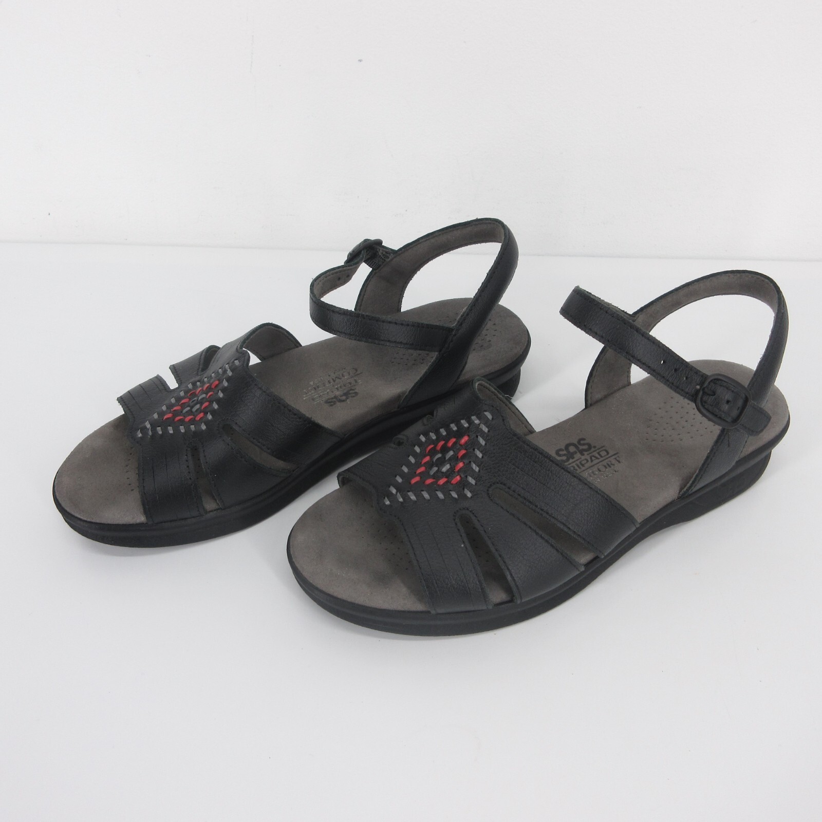 SAS Huarache Quarter Strap Sandal Womens Size W Slingback Wide