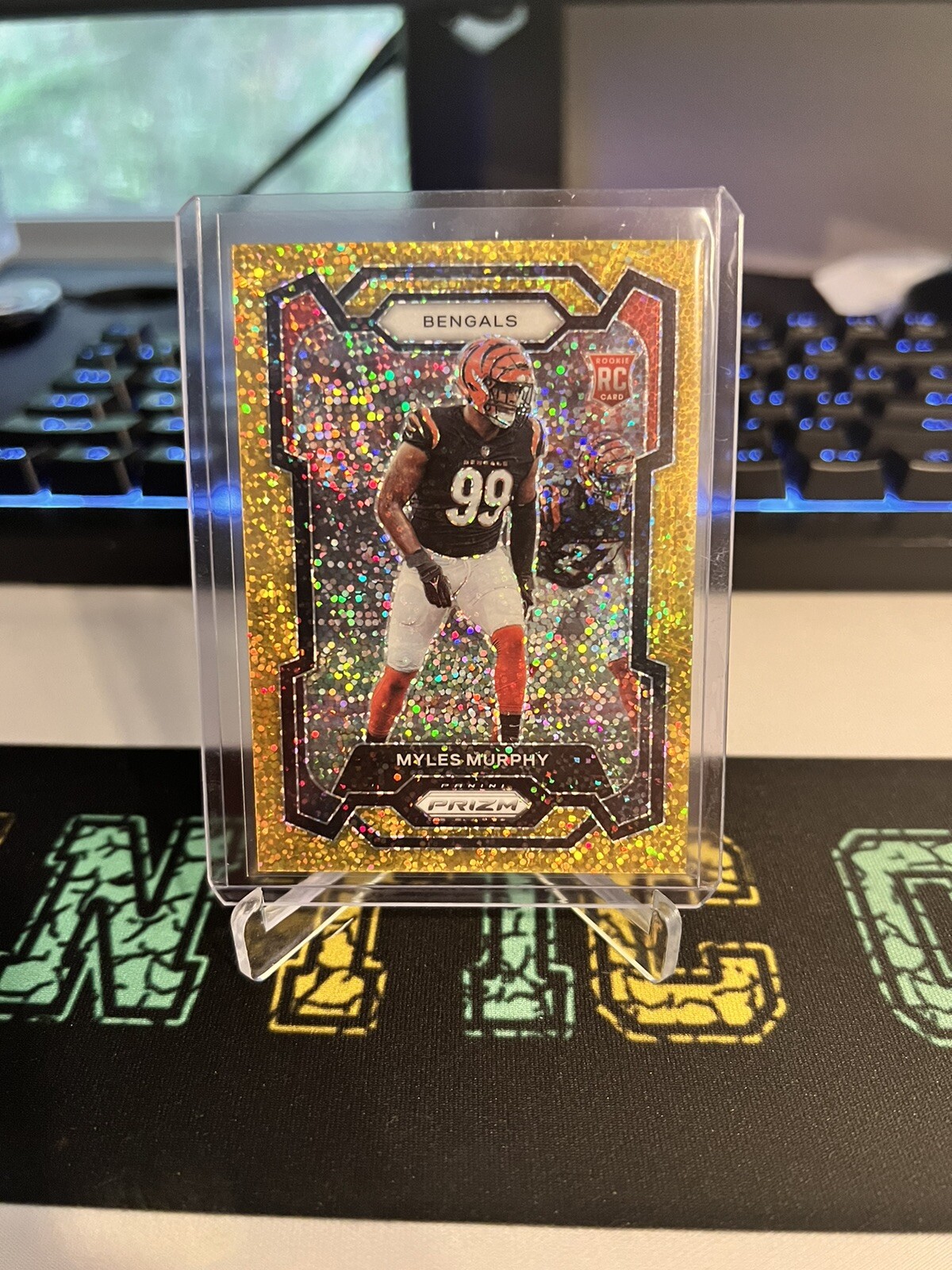 🔥2023 Panini Prizm - Gold Sparkle Prizm #320 Myles Murphy #’d /24 (RC) Bengals