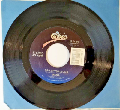 1983 Nena 99 Red Balloons / 99 Luftballons SINGLE 45 RPM 7