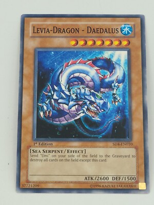 Yugioh Levia-Dragon-Daedalus SD4-En010 First 1st Edition Yu Gi Oh Trading Card
