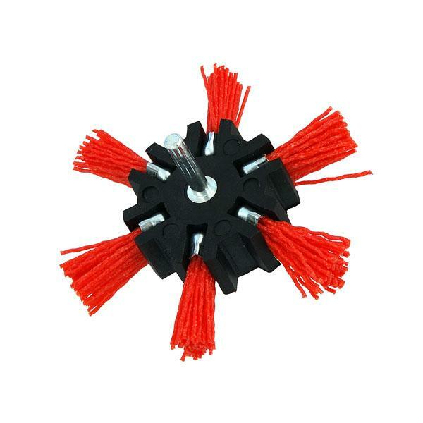 Coarse Nylon Abrasive Filament Flap Brush Non Spark Removes Rust Paint Scale etc
