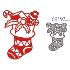 Christmas Stuffed Stocking Metal Cutting Dies Cut Die Scrapbook Card Paper Craft