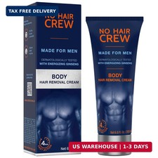 No Hair Crew Body At Home Hair Removal Cream for Manscaping Unwanted Hair with E