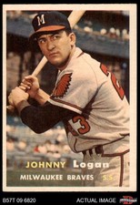 1957 Topps #4 Johnny Logan Braves 6 - EX/MT