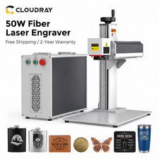 Cloudray 50W Fiber Laser Marking Machine Laser Engraver for Metal DIY US Stock