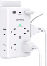 HANYCONY Surge Protector Power Strip with USB-C, 8 Outlets, ETL Listed