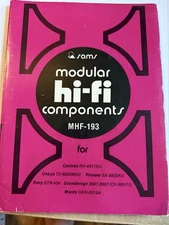 Sams Photofact Modular HI-FI Series MHF-193 Centrex Pioneer Wards Sony 