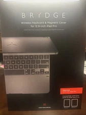 Brydge Wireless Bluetooth Keyboard w/ Backlit  for iPad 12.9 Pro 3rd 4th silver