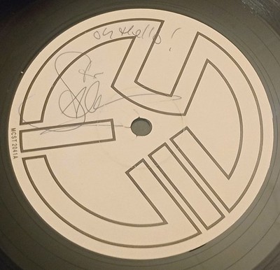 Clock : Axel F - DJ Stu Allan's Very Own Signed Personal Pre - Release 12'' Vinyl