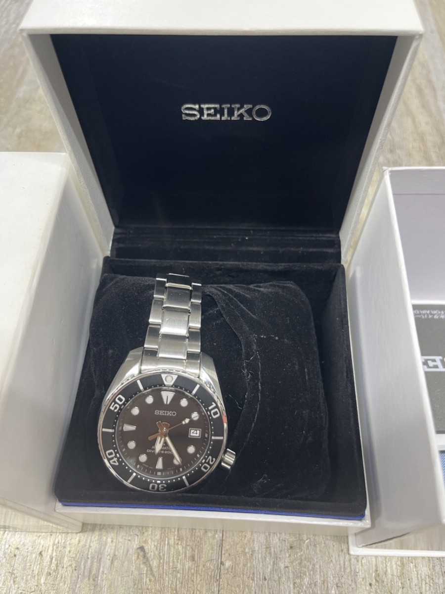 SEIKO Prospex ss auto spb101 Silver Mens Watch 6R35-00A0 barely